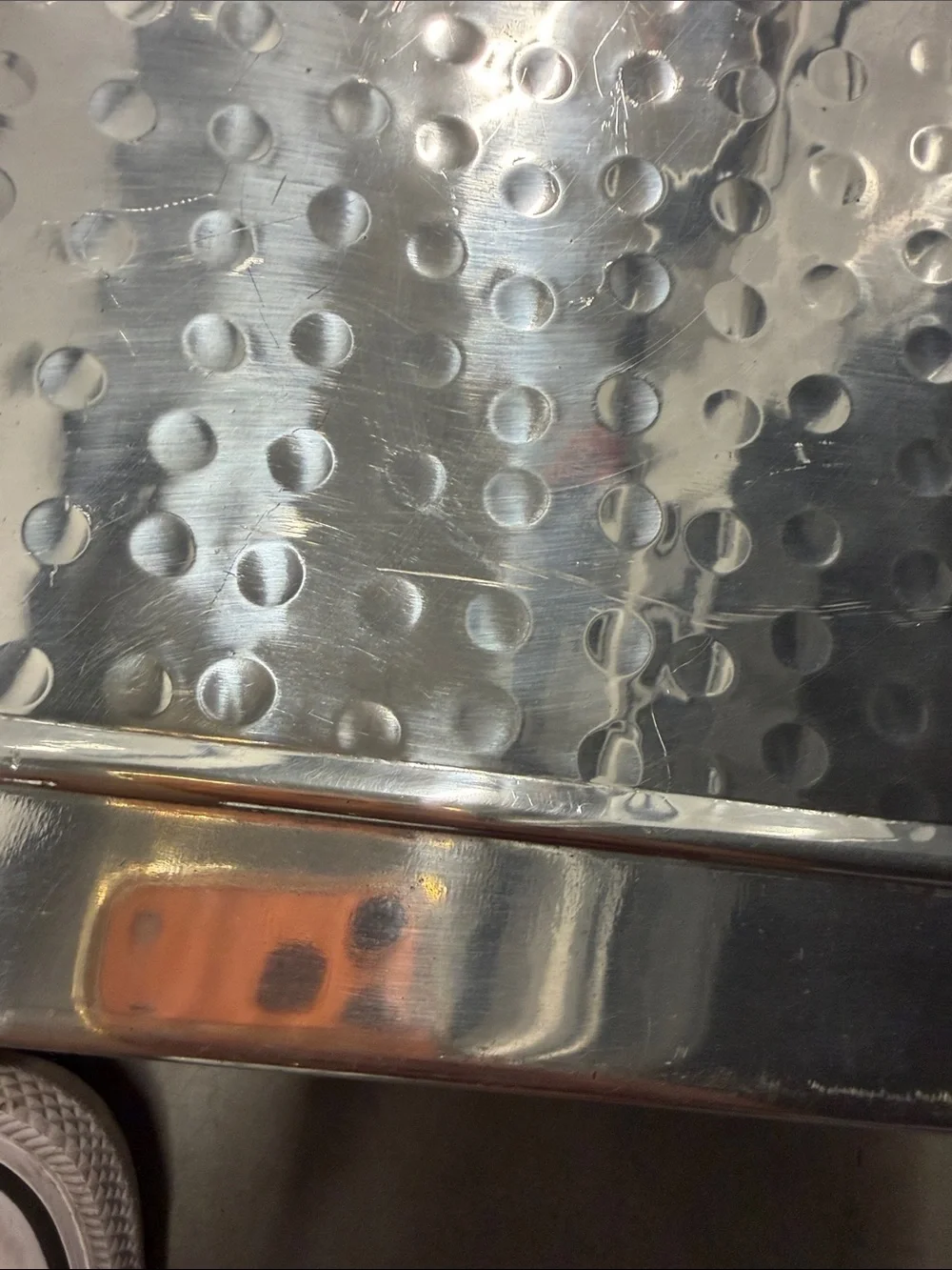 Hammered Silver Metal Serving Stand by